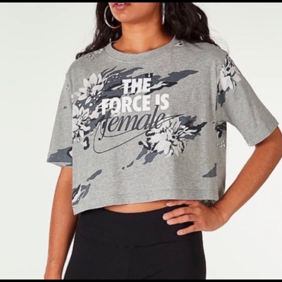 the force is female shirt nike